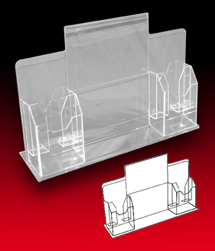 Table Top Brochure Holder 4 Pocket